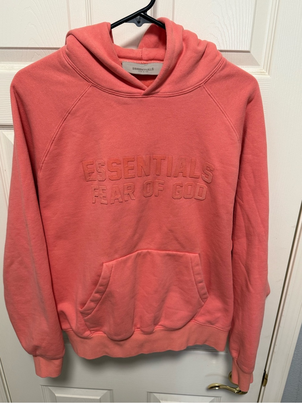 Fear of God Essentials Coral Pullover Hoodie Mens Size Med Oversized Hoody EUC